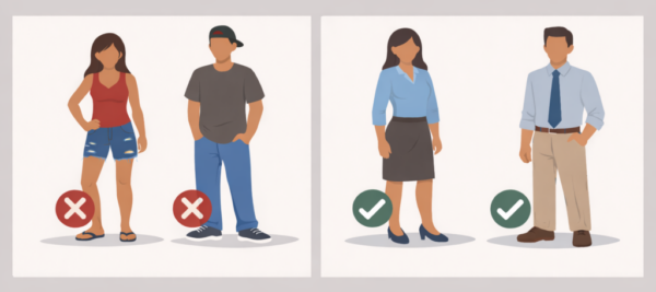 Appropriate vs inappropriate attire guide